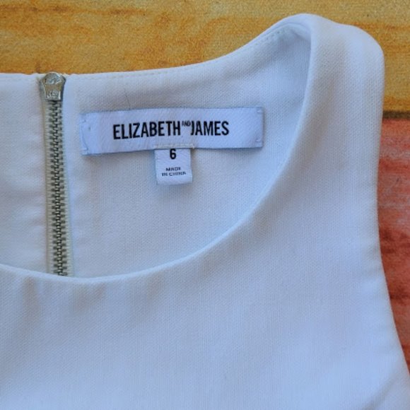 Elizabeth and James White Lela Sleeveless Cutout Pencil Sheath Dress 6 - Picture 12 of 12